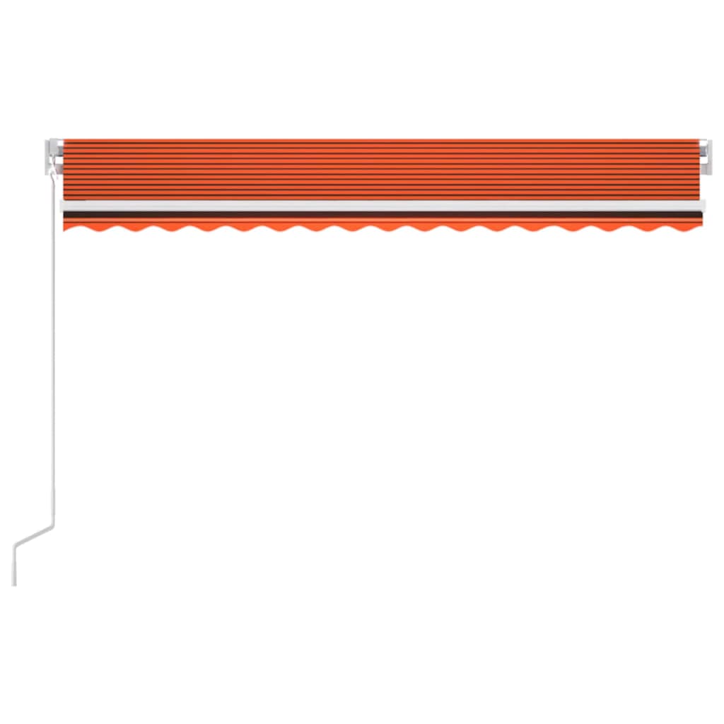 Tenda retrattile Arancione e Marrone 450 × 350 cm