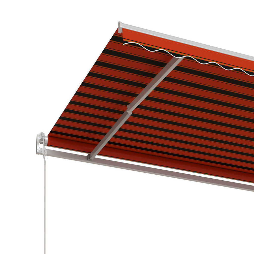 Tenda da Sole Retrattile Automatica 450x350 cm Arancio Marrone