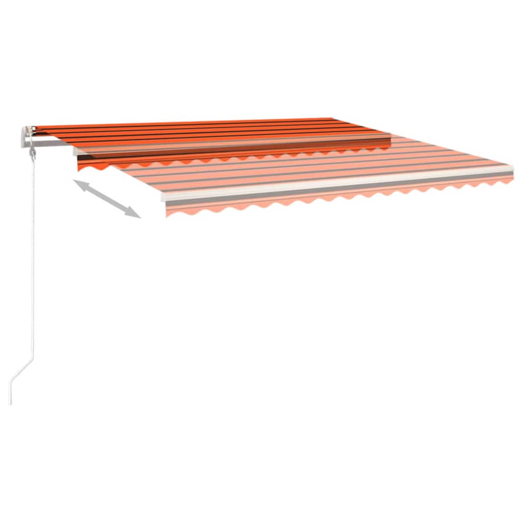 Tenda da Sole Retrattile Automatica 450x350 cm Arancio Marrone