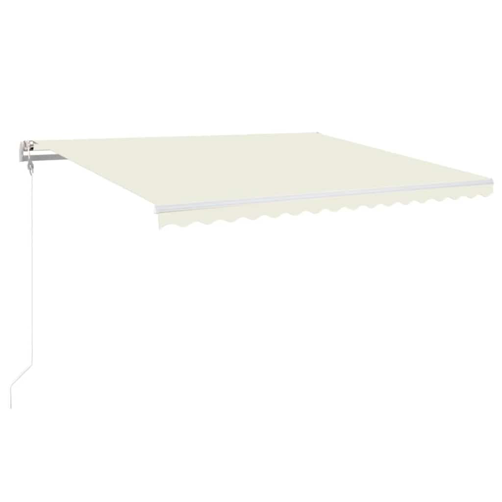 Tenda Automatica con Sensore Vento e LED 450x350 cm Crema