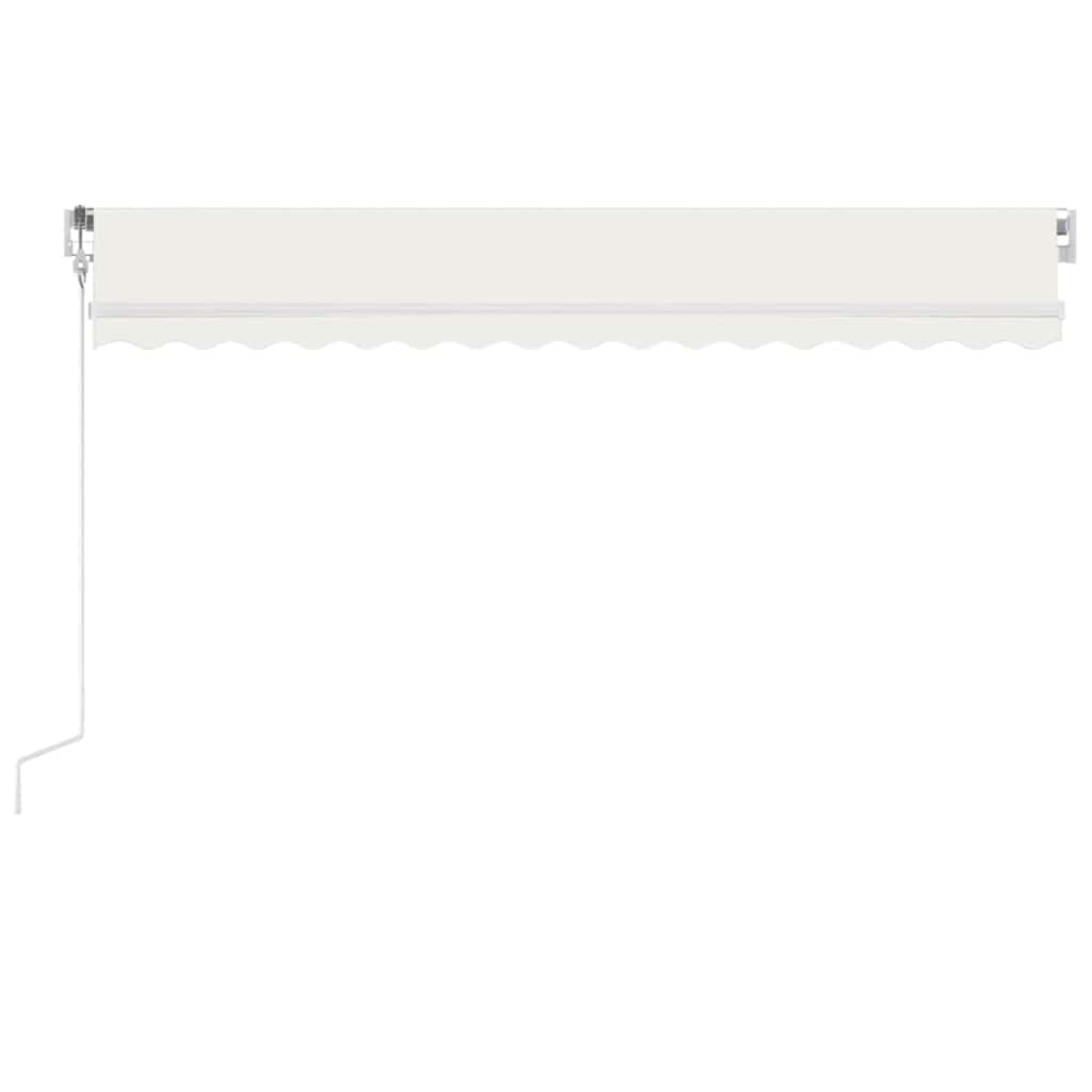 Tenda Automatica con Sensore Vento e LED 450x350 cm Crema