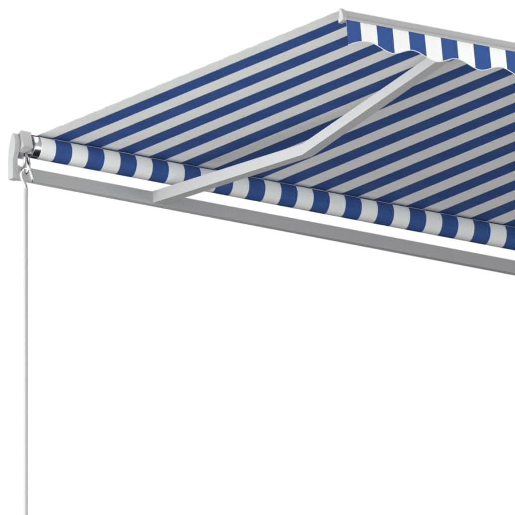 Tenda retrattile Blu e Bianco 500 × 350 cm