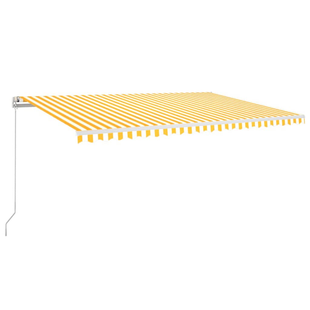 Tenda retrattile Giallo e Bianco 500 × 350 cm