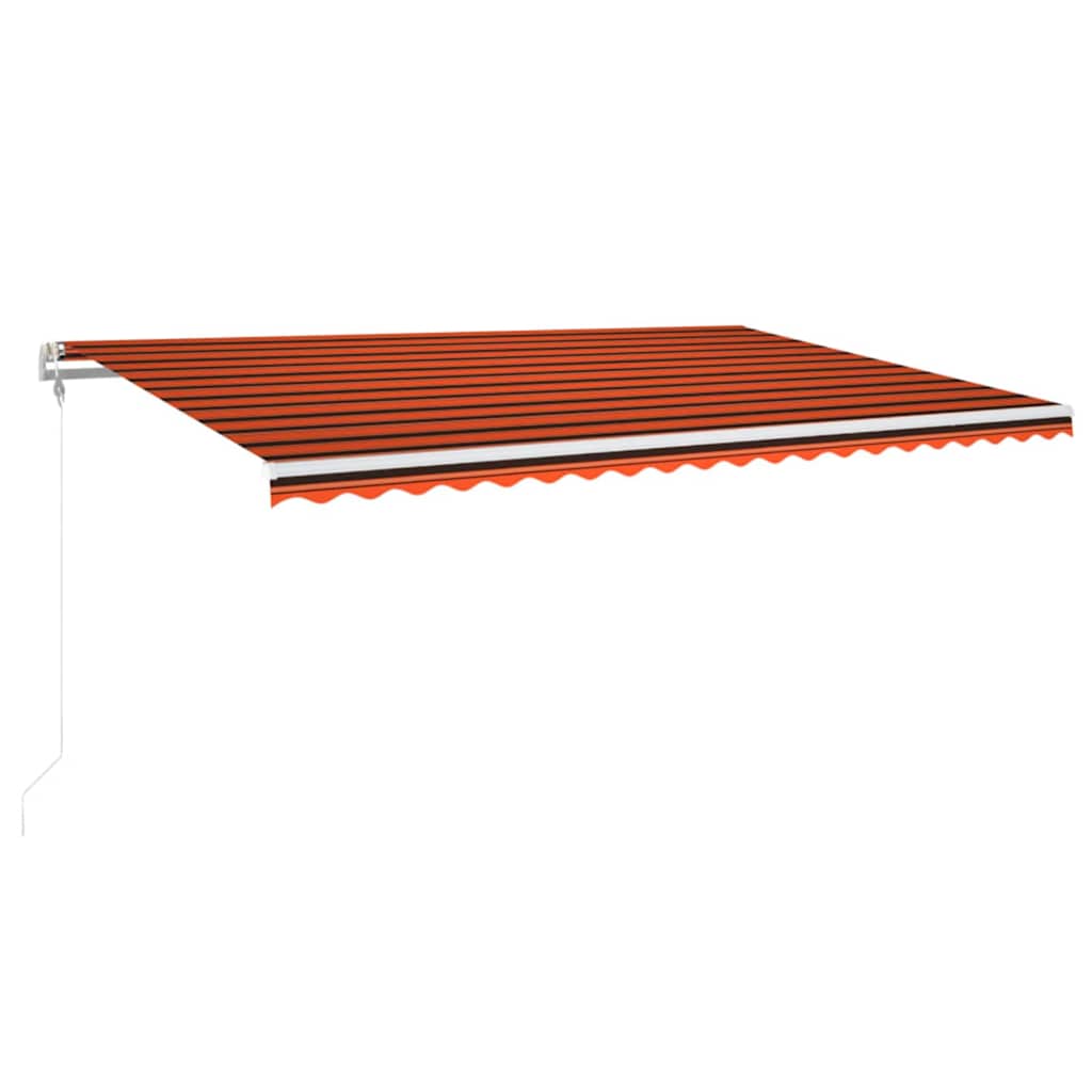 Tenda da Sole Retrattile Automatica 500x350 cm Arancio Marrone