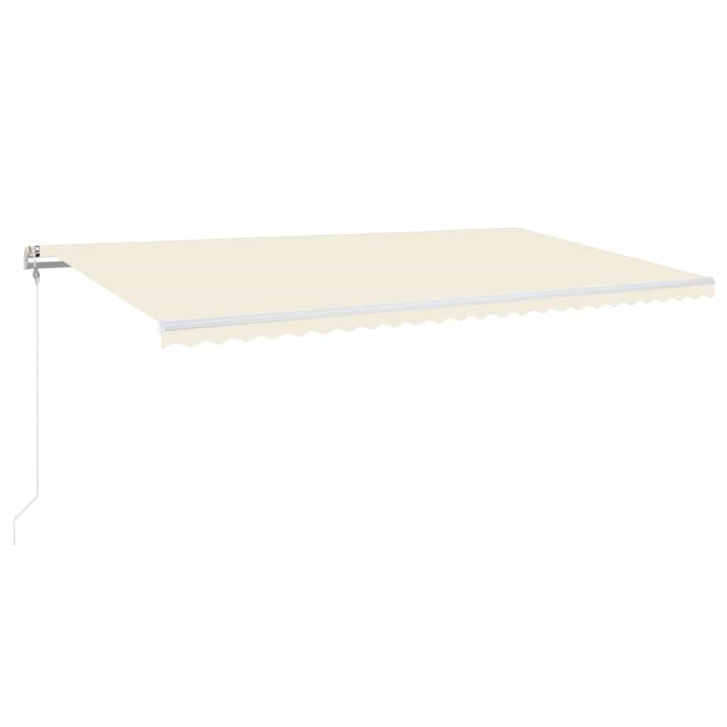 Tenda da Sole Retrattile Automatica 600x350 cm Crema