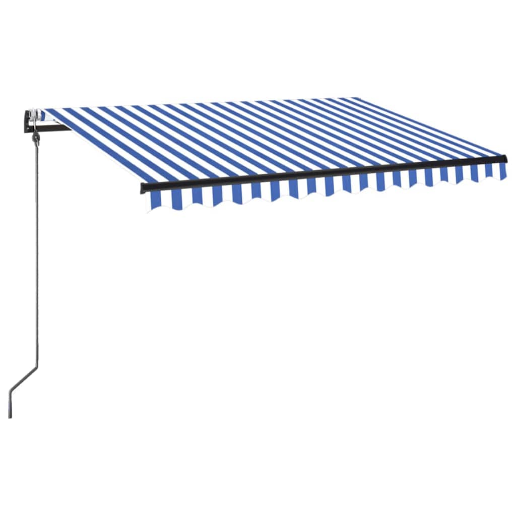 Tenda da Sole Retrattile Automatica 300x250 cm Blu e Bianca