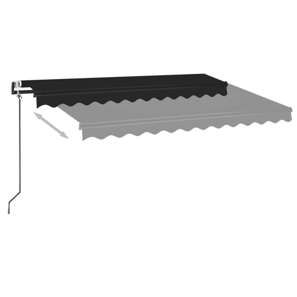 Tenda da Sole Retrattile Automatica 300x250 cm Antracite