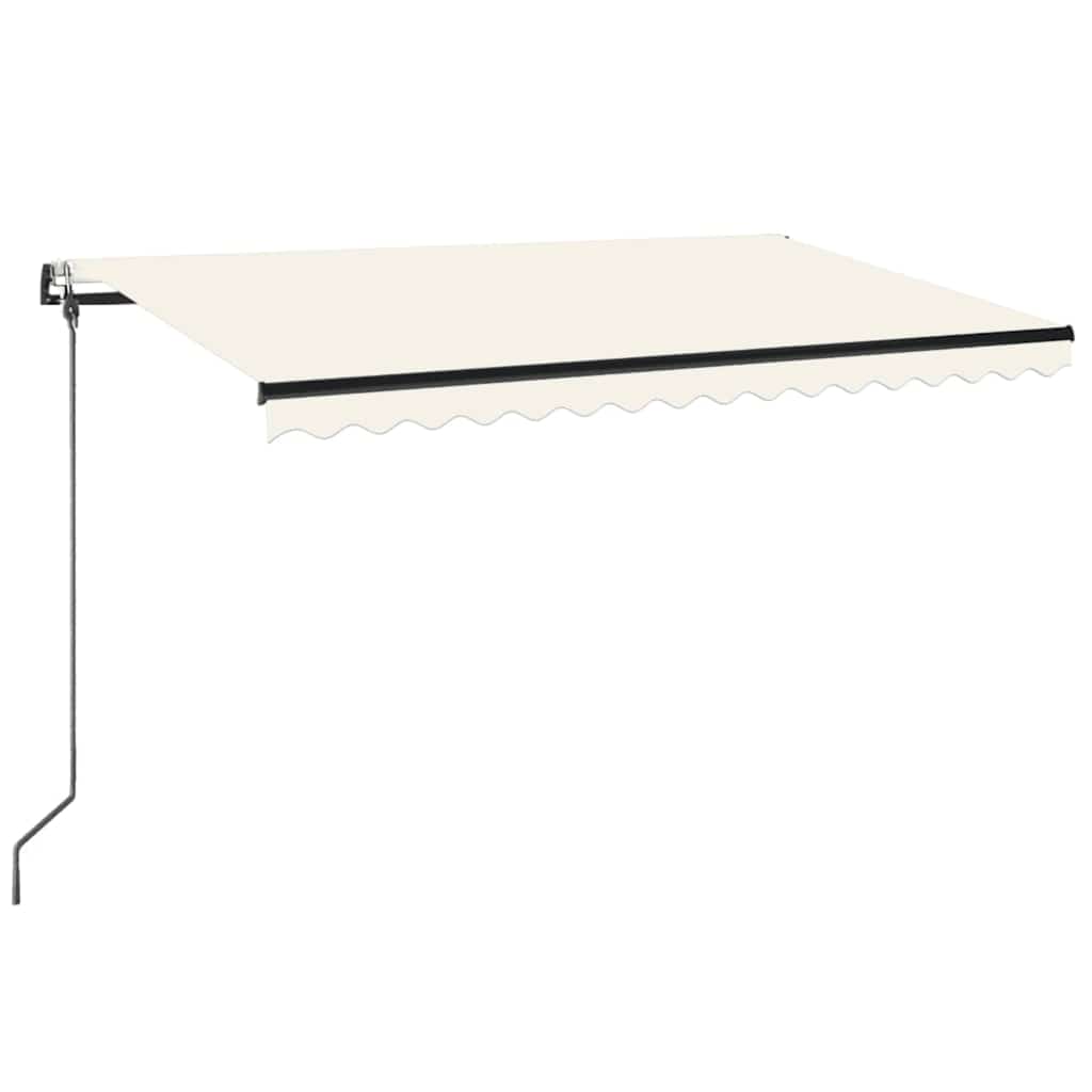 Tenda Automatica con Sensore Vento e LED 300x250 cm Crema