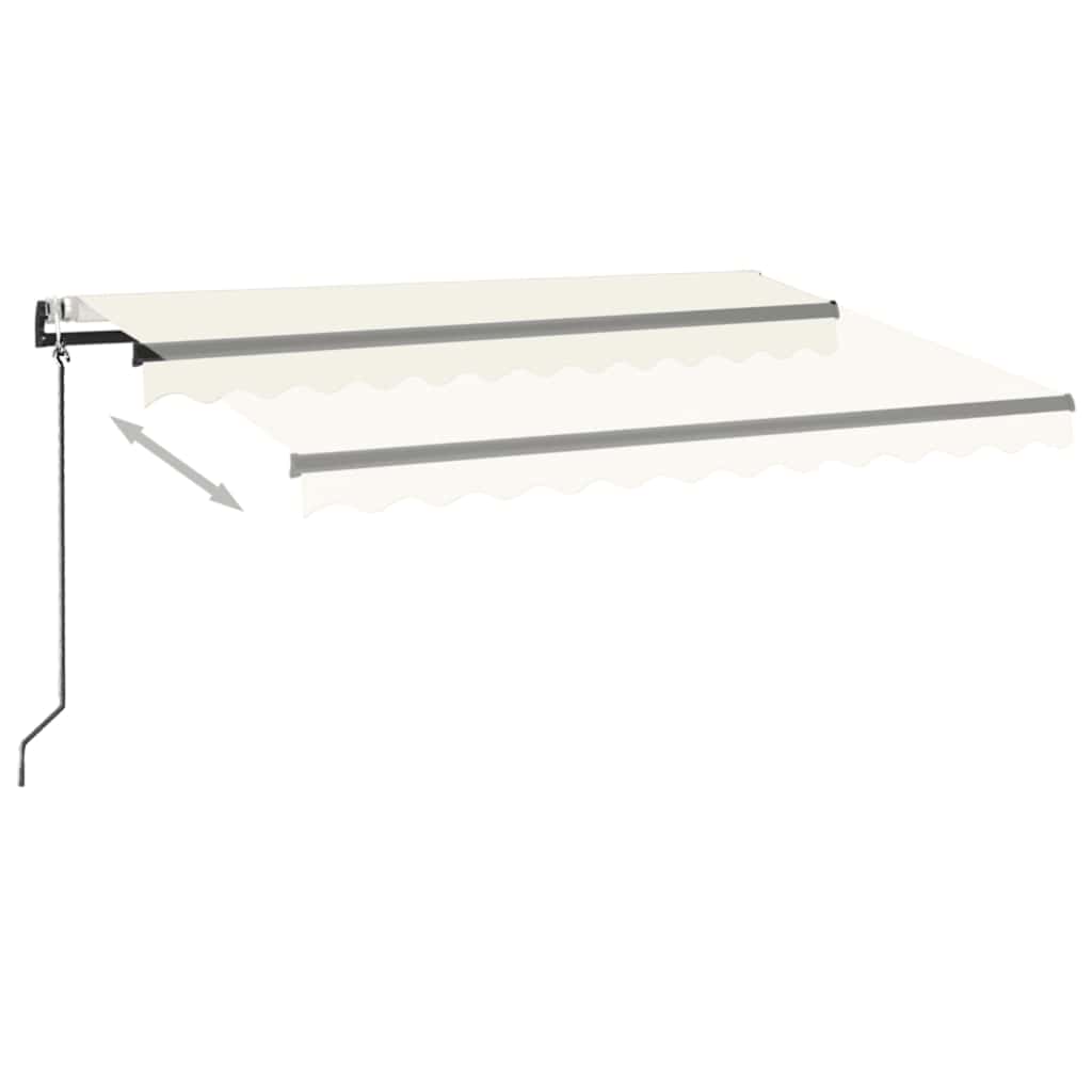 Tenda Automatica con Sensore Vento e LED 300x250 cm Crema