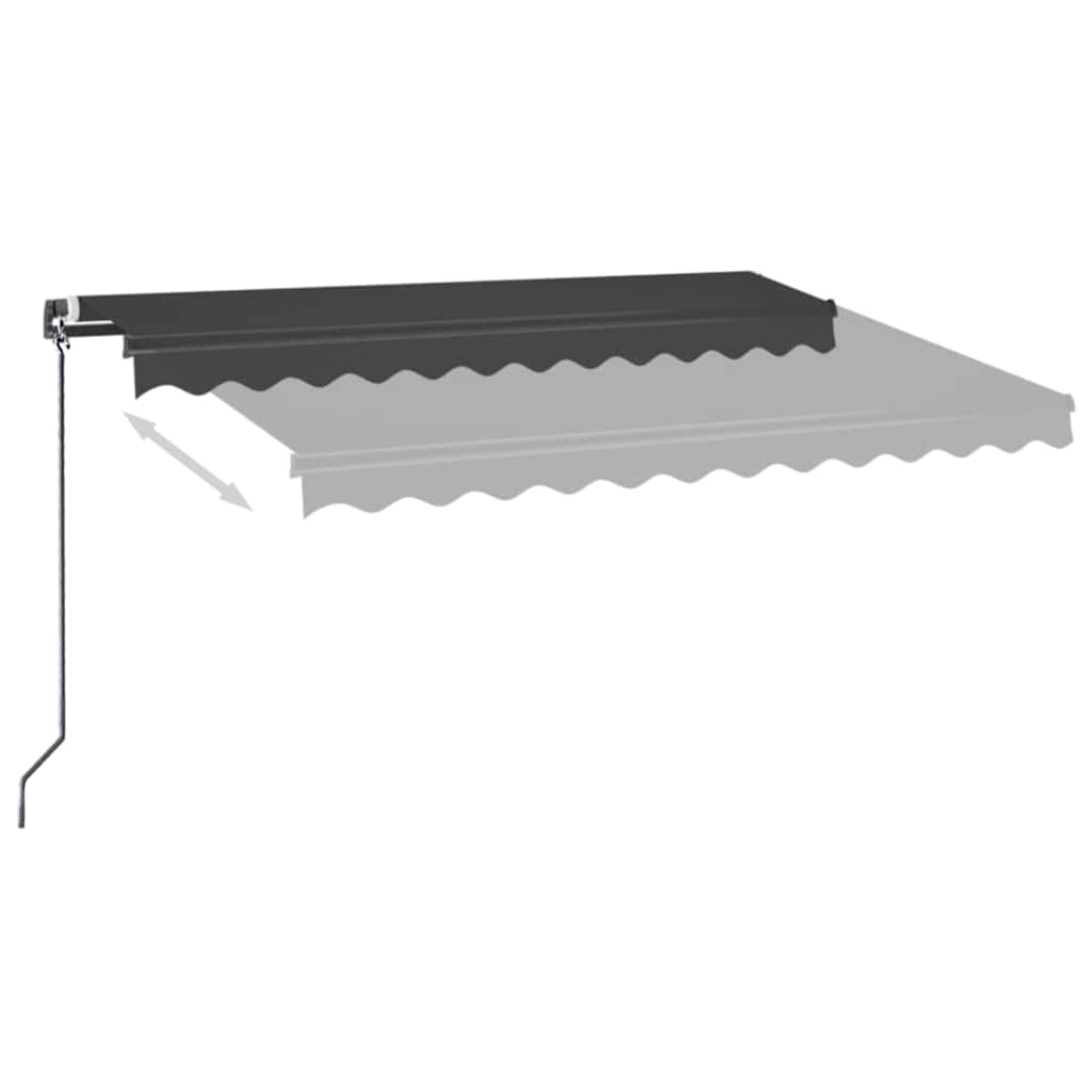 Tenda da Sole Retrattile Manuale 350x250 cm Antracite