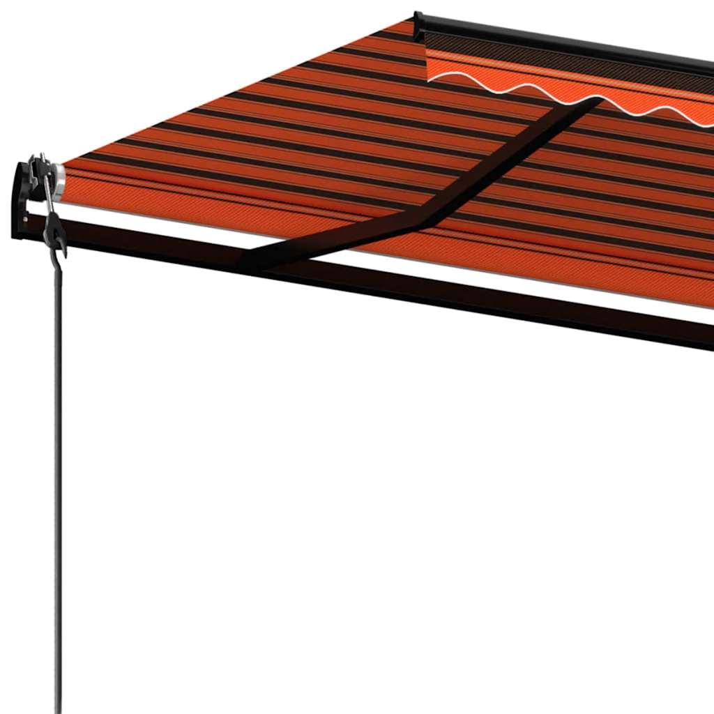 Tenda da Sole Retrattile Automatica 350x250 cm Arancio Marrone