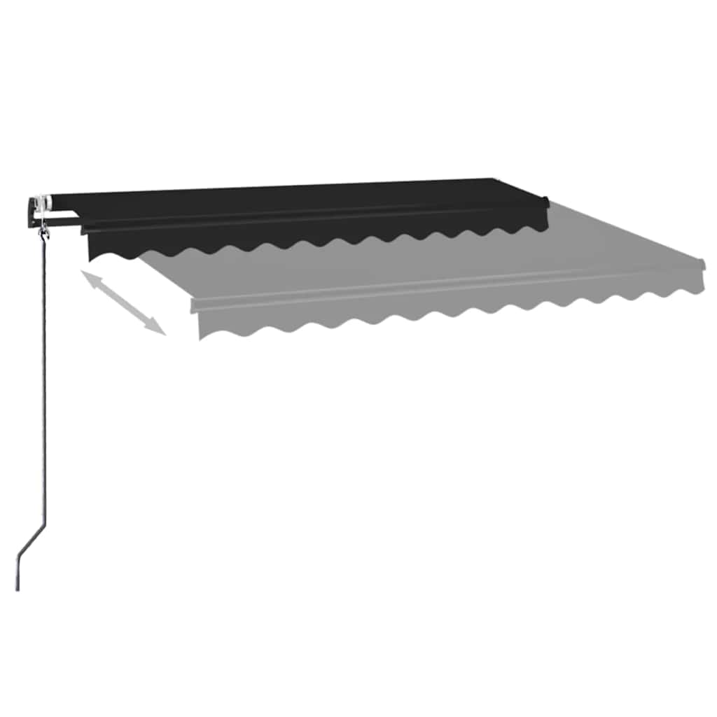 Tenda Automatica con Sensore Vento e LED 350x250 cm Antracite
