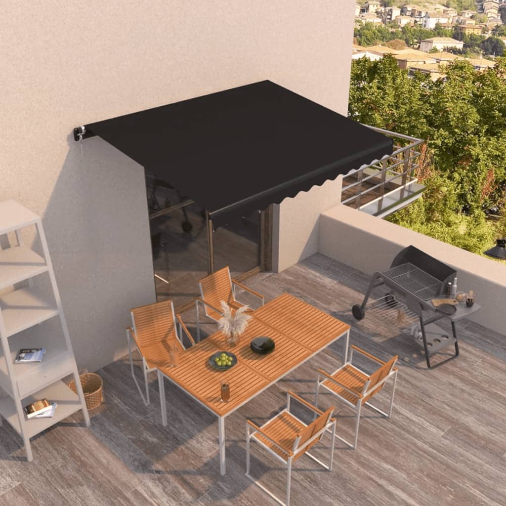 Tenda da Sole Retrattile Manuale 400x300 cm Antracite