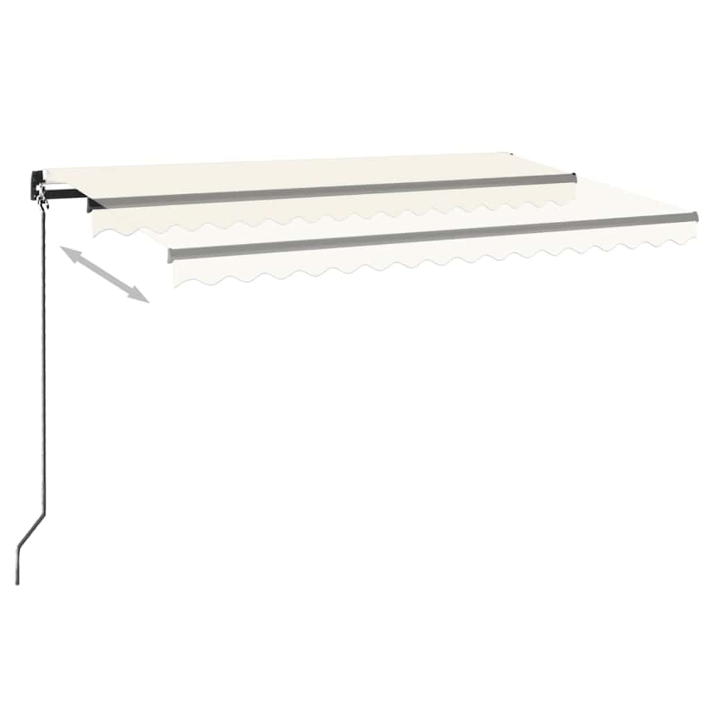 Tenda da Sole Retrattile Manuale 450x300 cm Crema