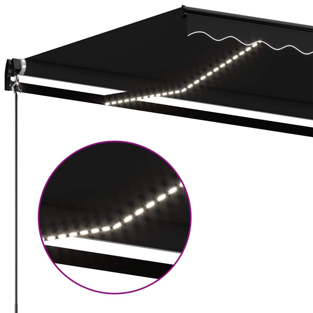 Tenda da Sole Retrattile Manuale 450x300 cm Antracite