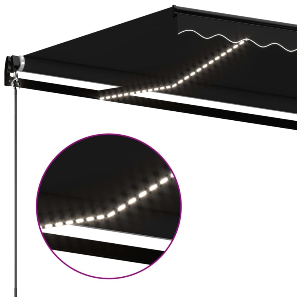 Tenda da Sole Retrattile Manuale 500x300 cm Antracite