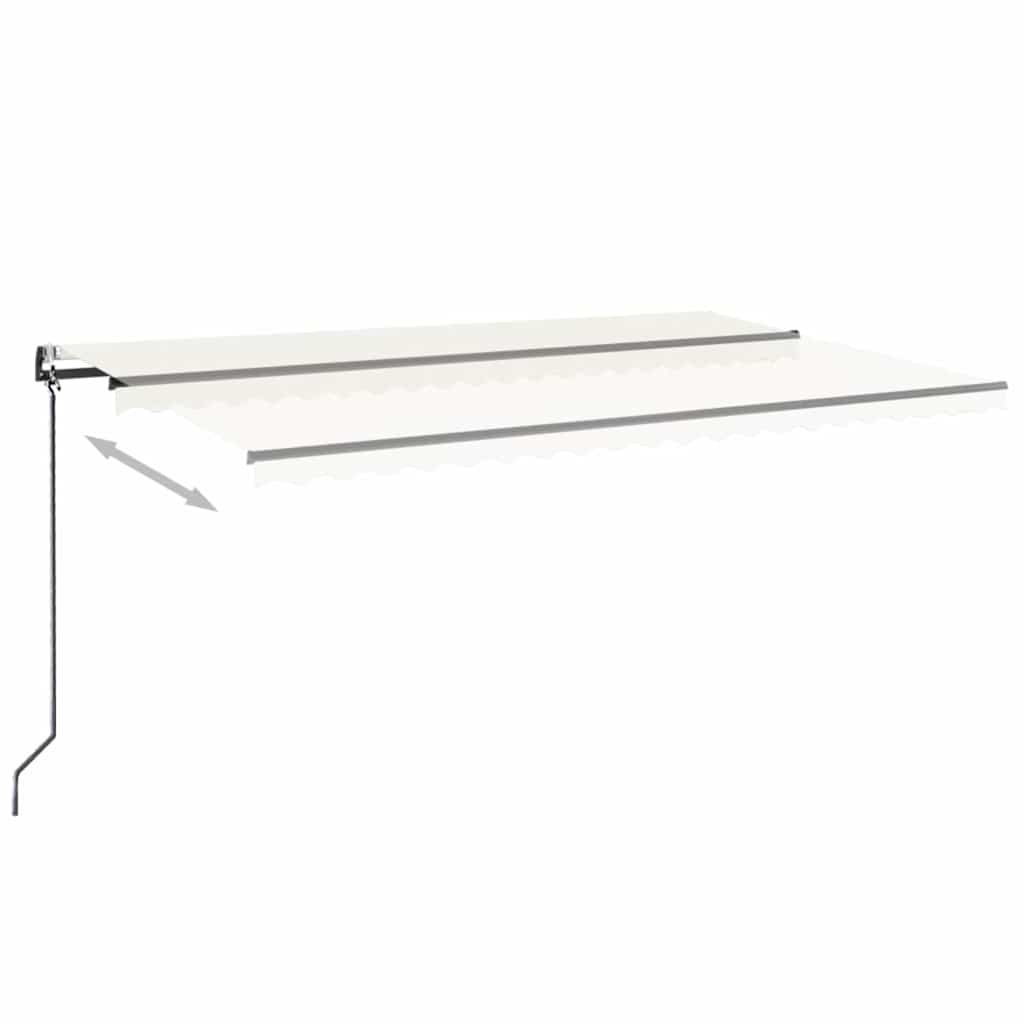Tenda da Sole Retrattile Automatica 500x300 cm Crema