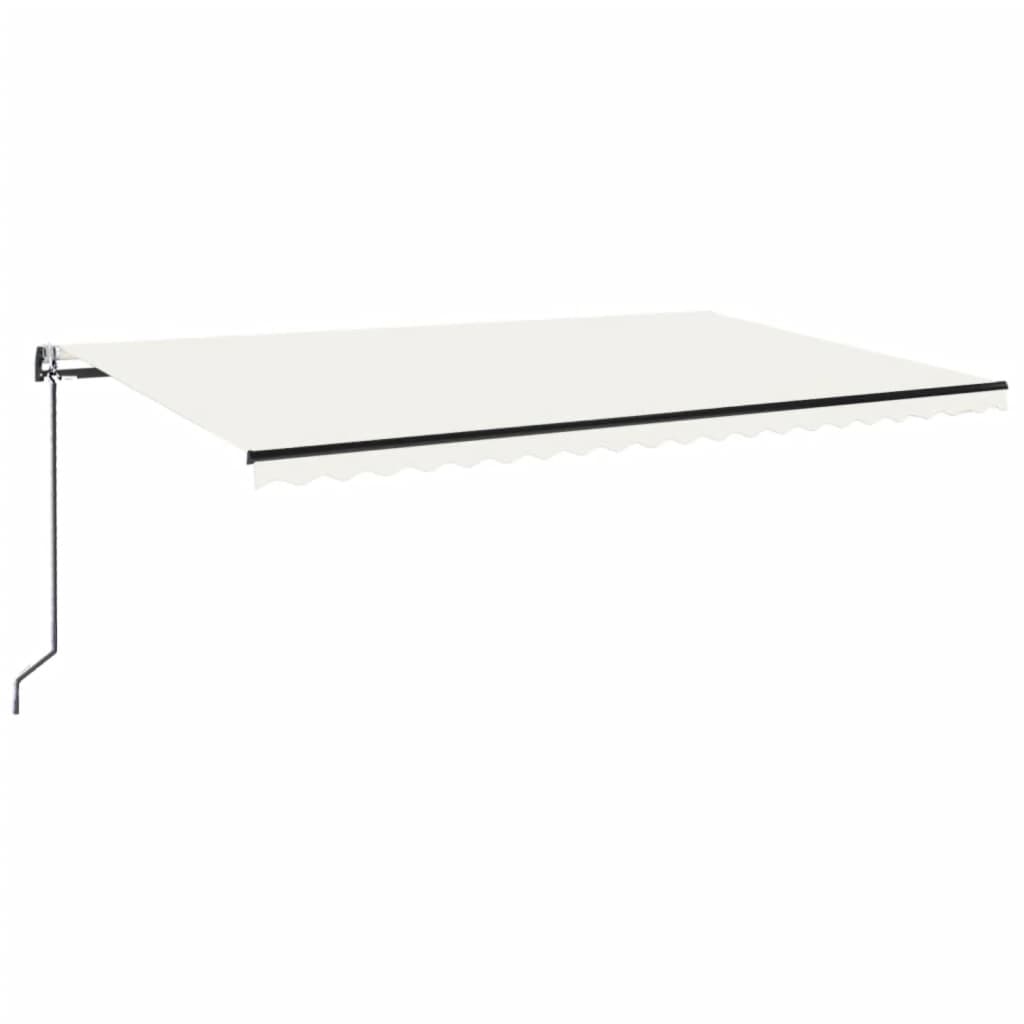 Tenda retrattile Crema 500 × 300 cm Poliestere