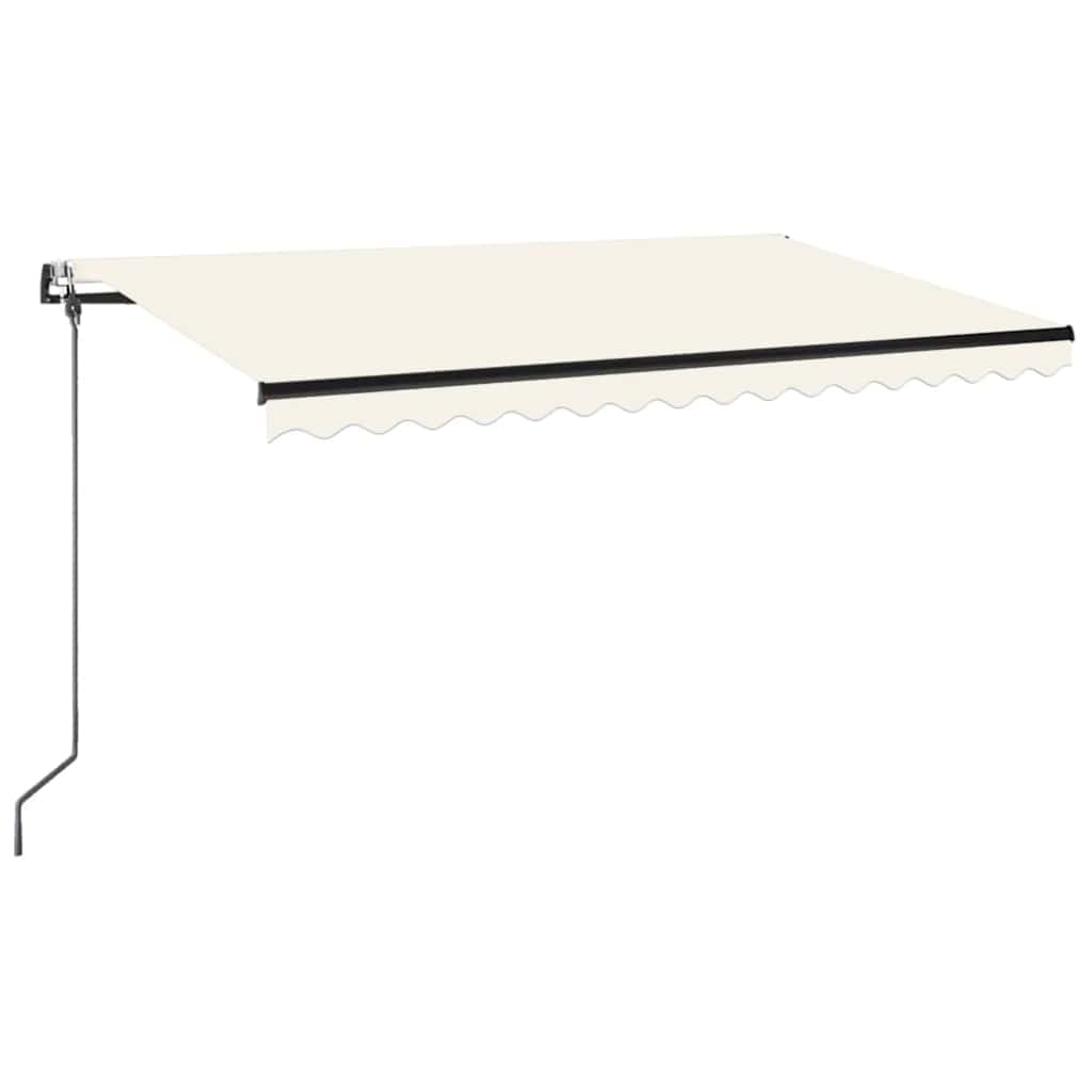Tenda retrattile Crema 450 × 350 cm Poliestere