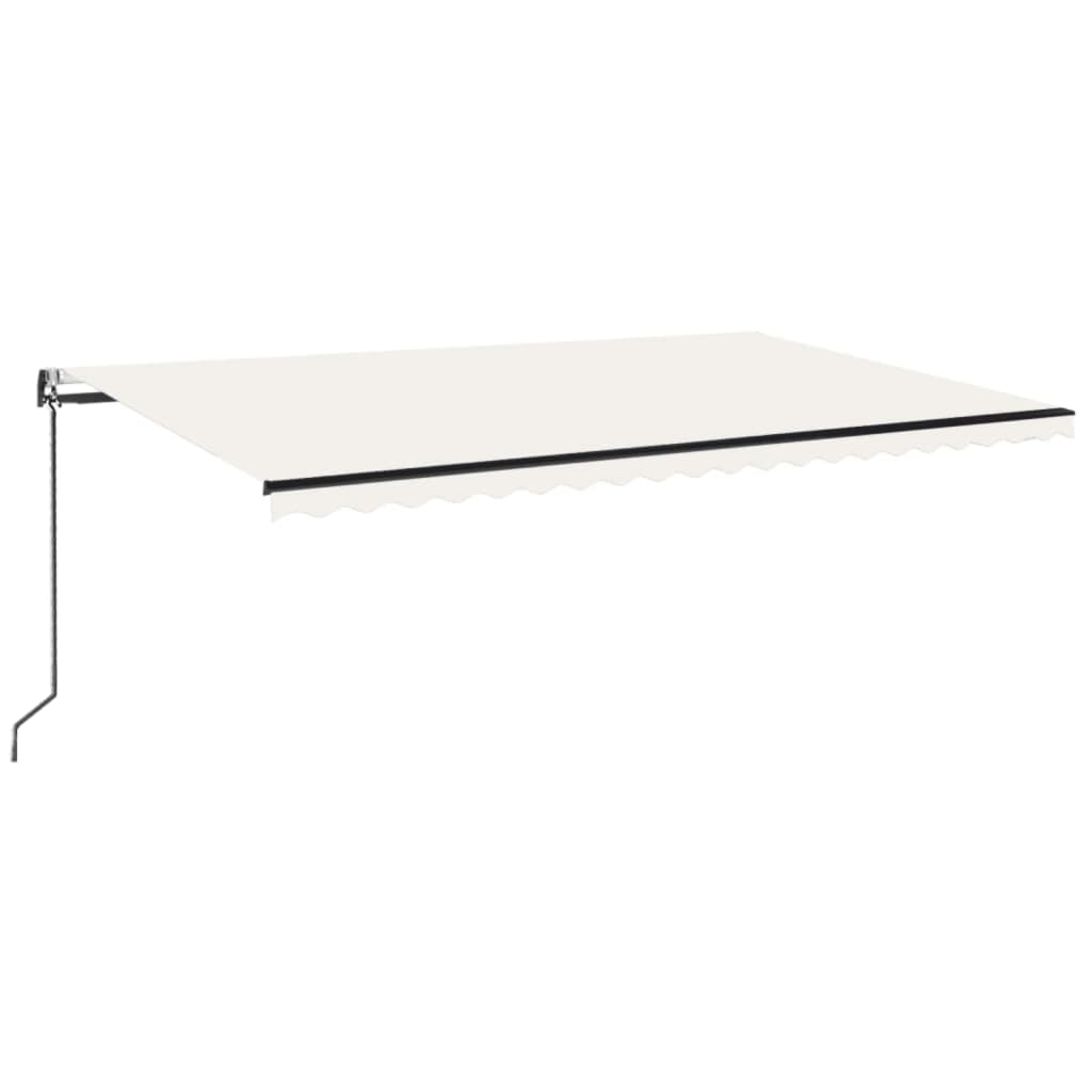 Tenda retrattile Crema 500 × 350 cm Poliestere