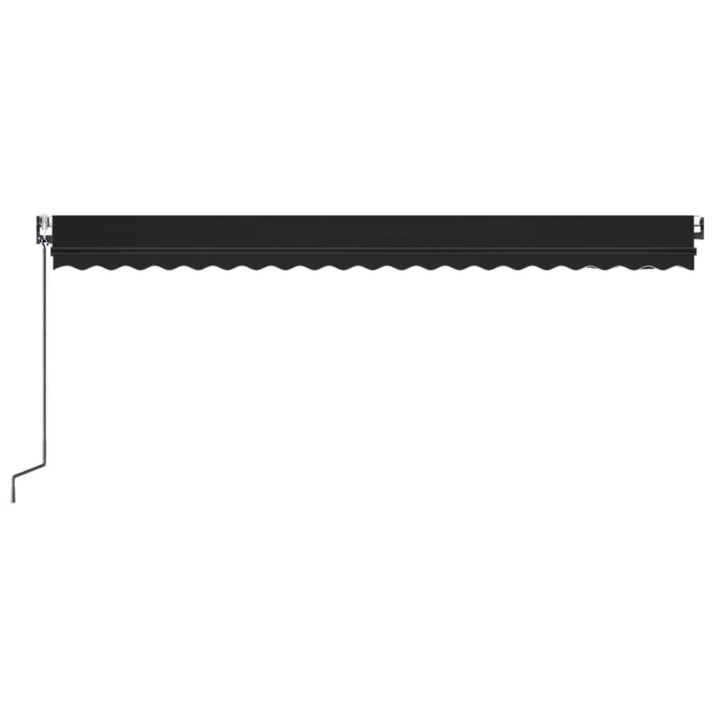 Tenda retrattile Antracite 500 × 350 cm Poliestere