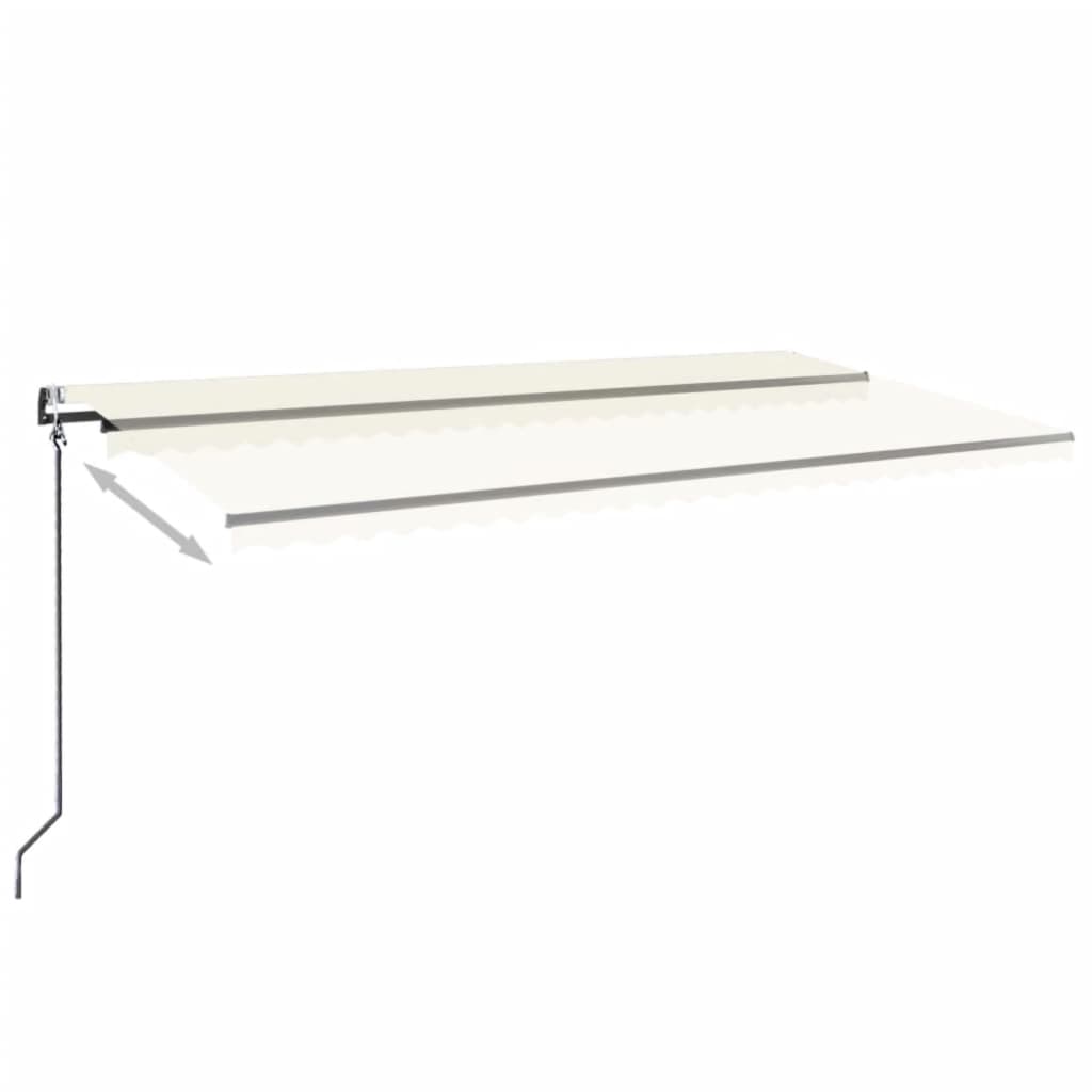 Tenda retrattile Crema 600 × 350 cm Poliestere
