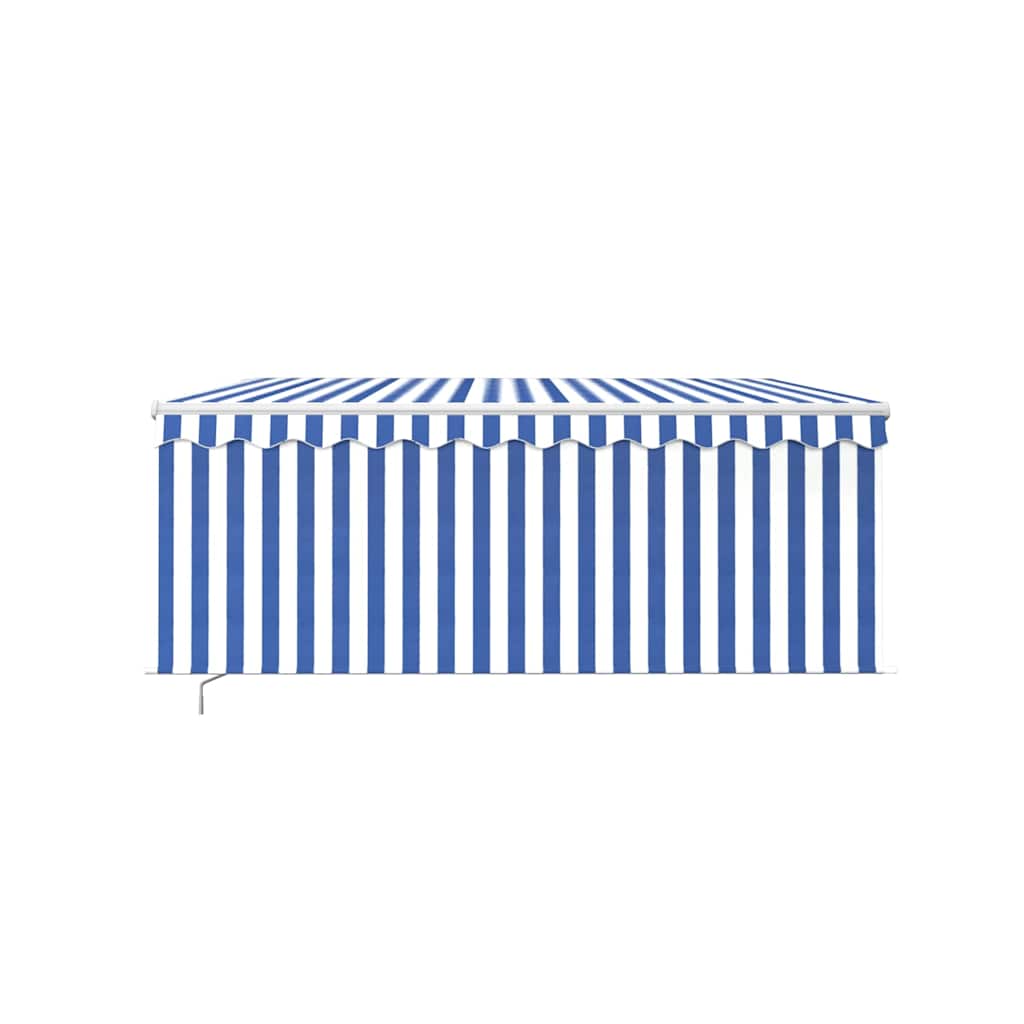 Tenda retrattile Blu e Bianco 3 x 2,5 m Poliestere