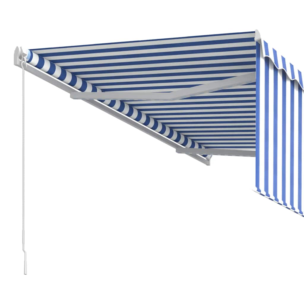 Tenda retrattile Blu e Bianco 3 x 2,5 m Poliestere