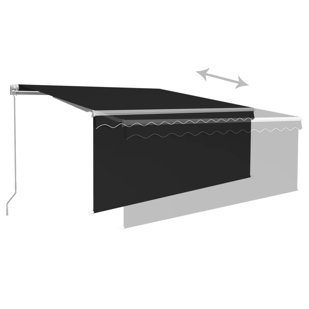 Tenda retrattile Antracite 3 x 2,5 m Poliestere