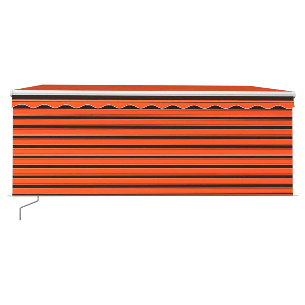 Tenda retrattile Arancione e Marrone 3 x 2,5 m Poliestere