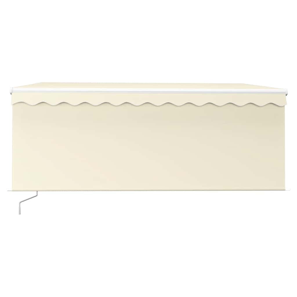 Tenda da Sole Retrattile Manuale con LED 3x2,5 m Crema