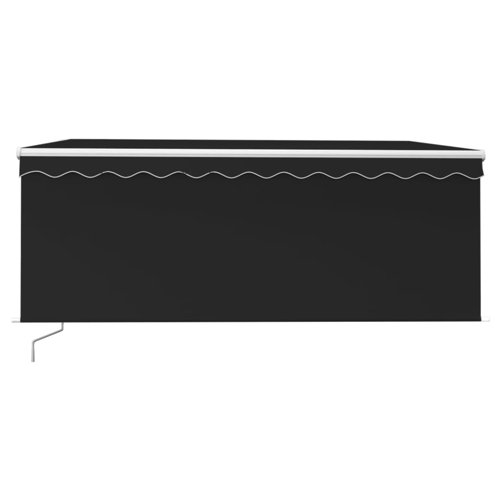 Tenda da Sole Retrattile Manuale con LED 3x2,5 m Antracite