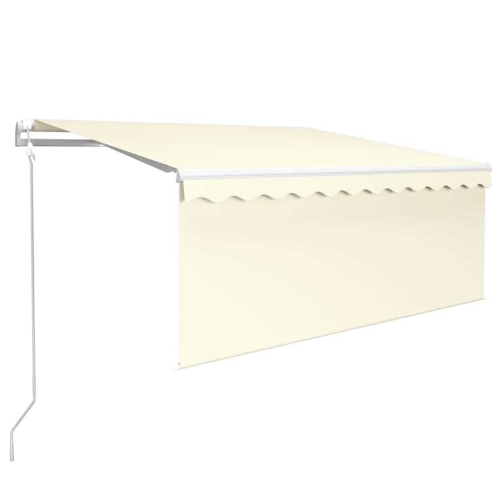 Tenda da Sole Retrattile Automatica con Parasole 3x2,5m Crema