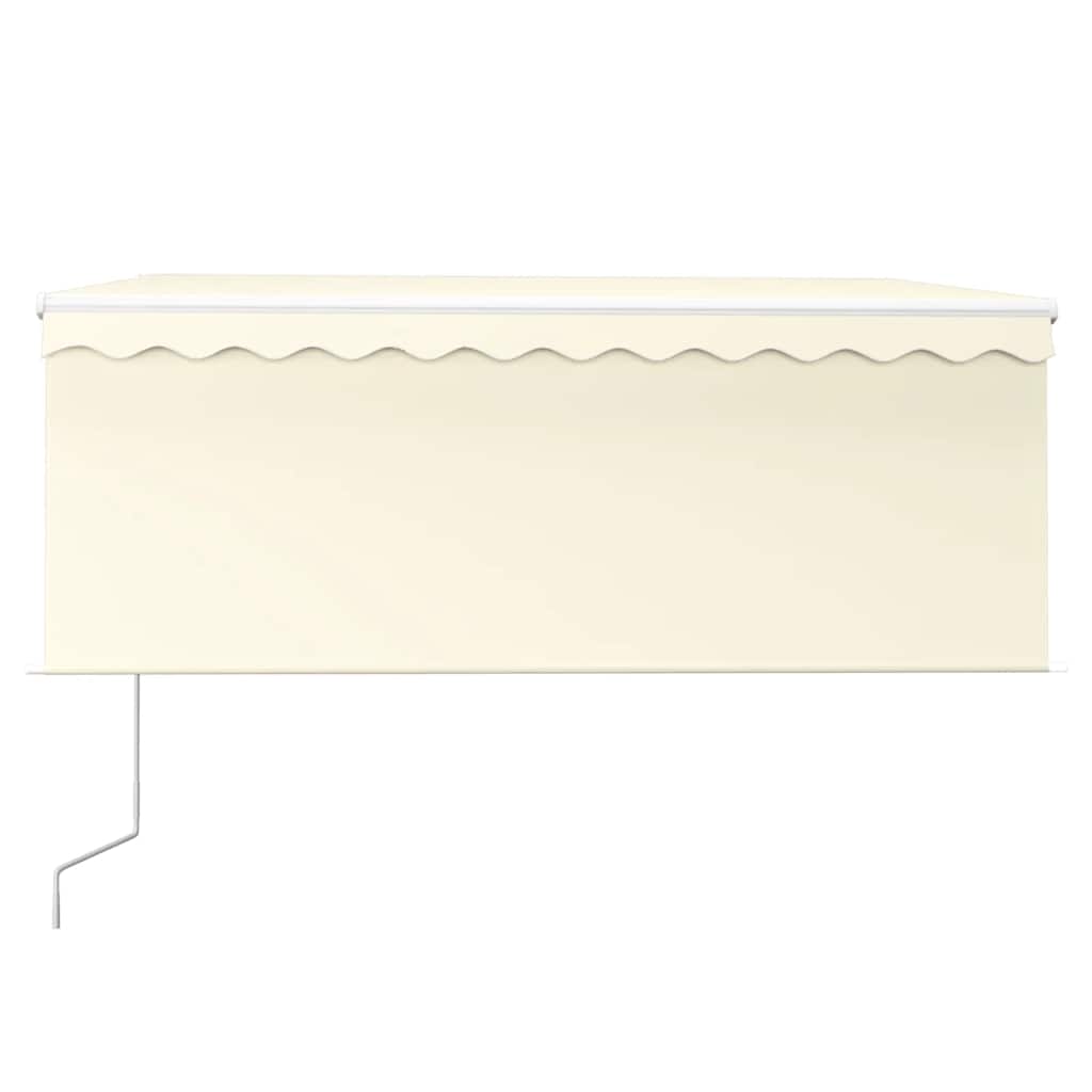 Tenda da Sole Retrattile Automatica con Parasole 3x2,5m Crema
