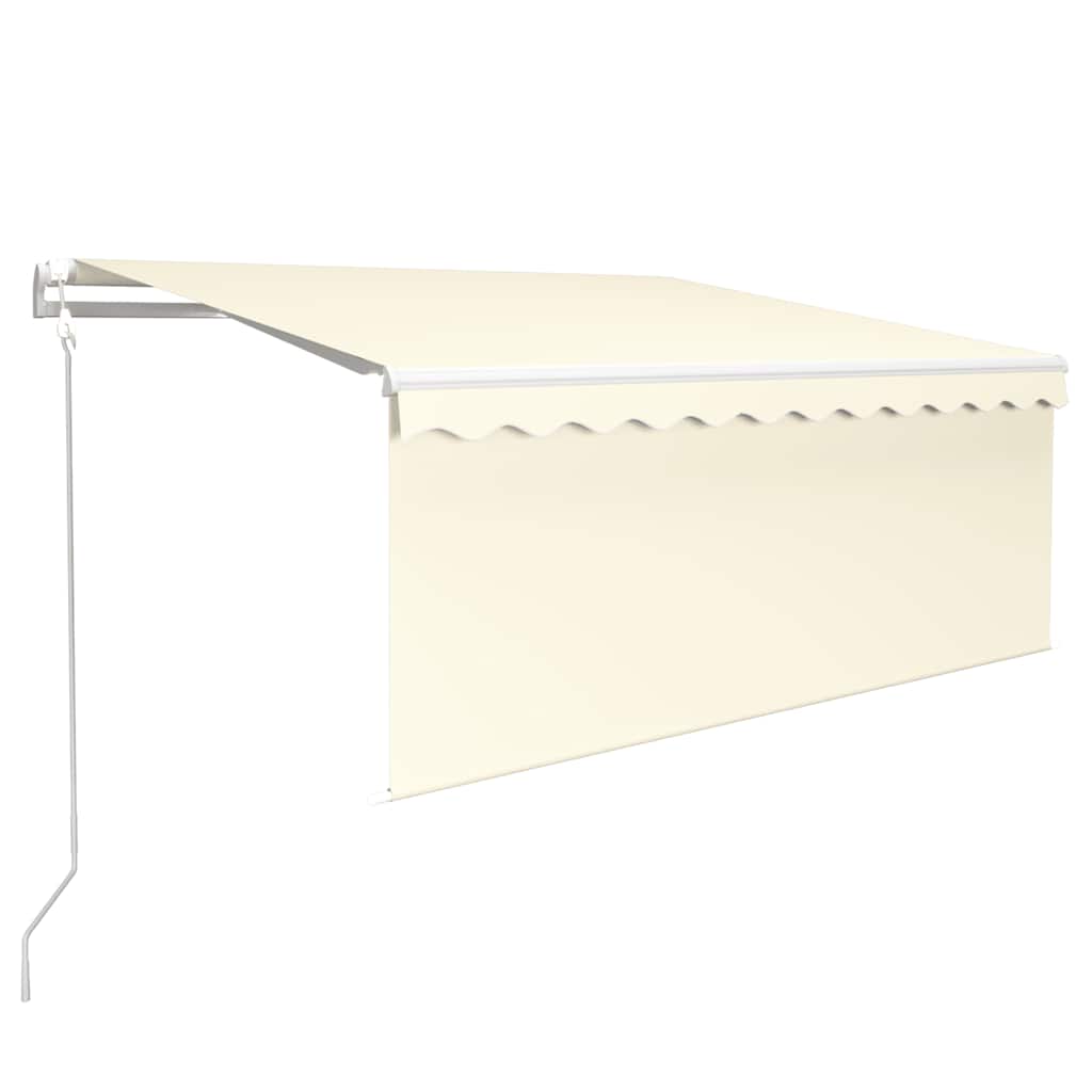 Tenda Automatica con Parasole LED e Sensore Vento 3x2,5m Crema