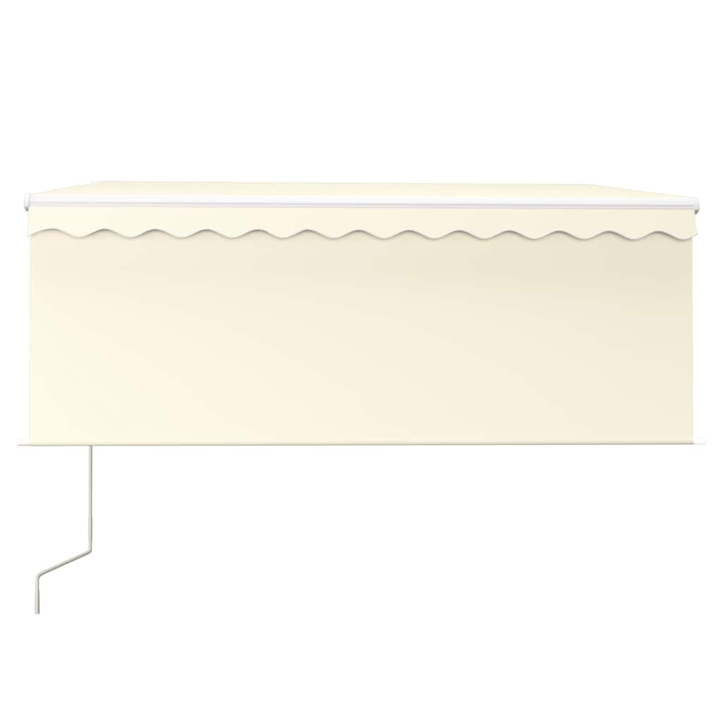 Tenda Automatica con Parasole LED e Sensore Vento 3x2,5m Crema