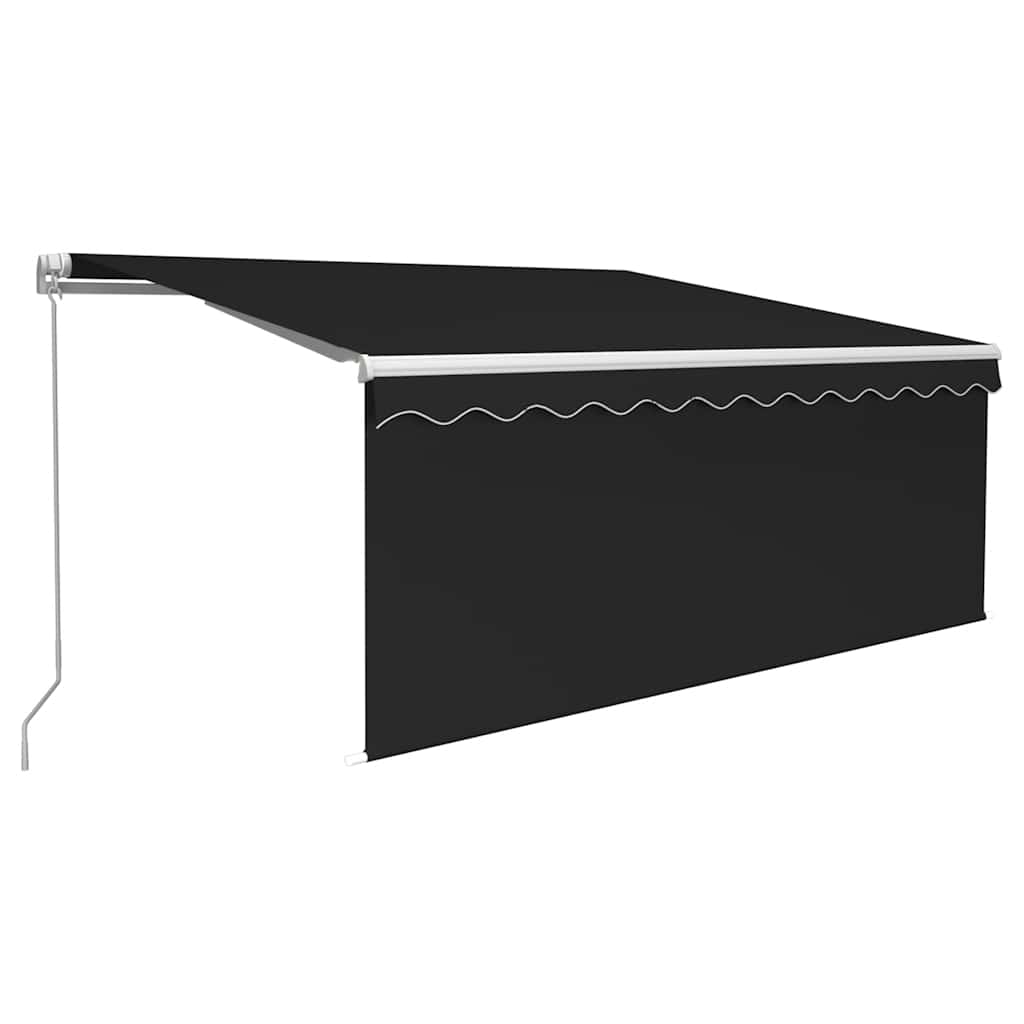 Tenda da Sole Retrattile Manuale con LED 3,5x2,5 m Antracite