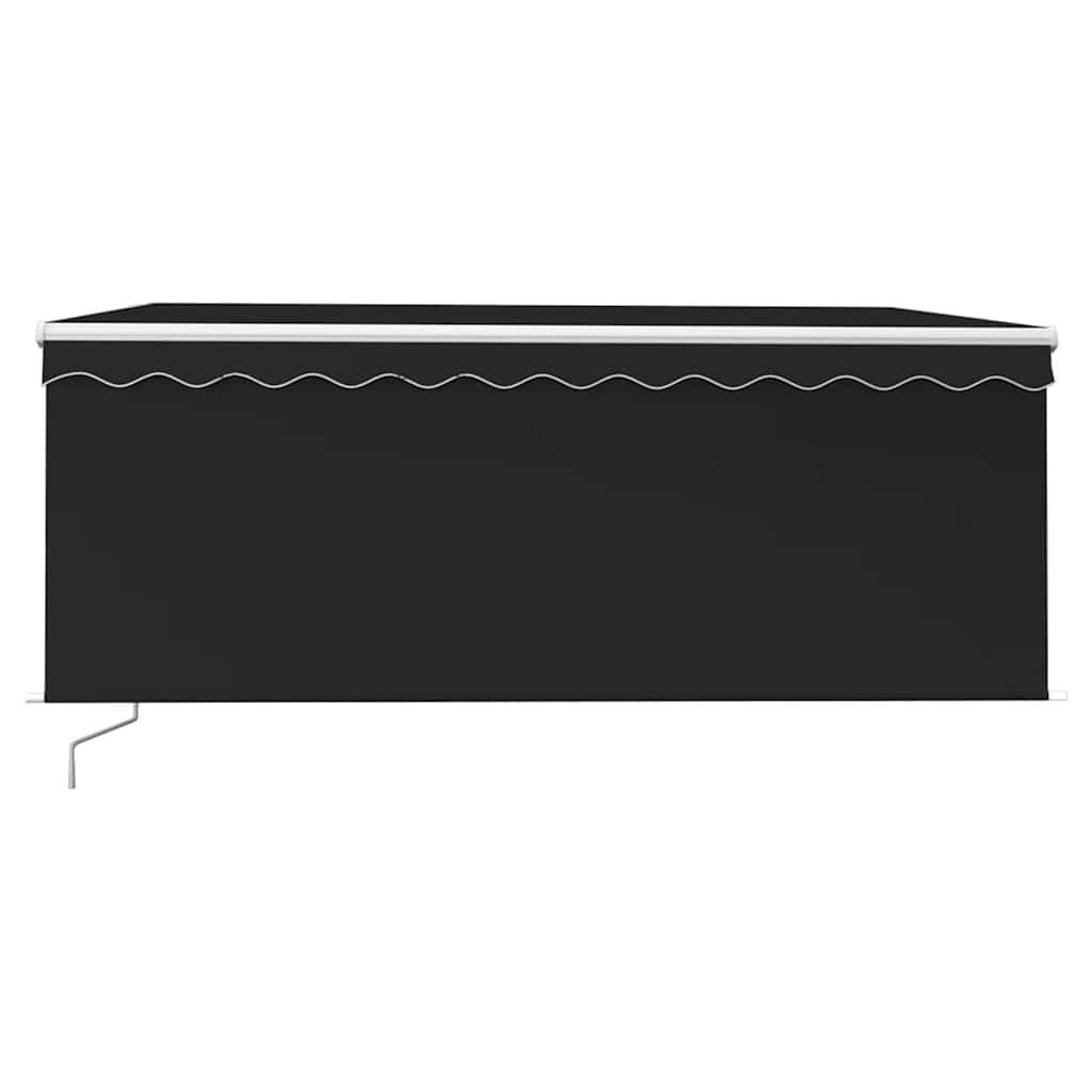 Tenda da Sole Retrattile Manuale con LED 3,5x2,5 m Antracite
