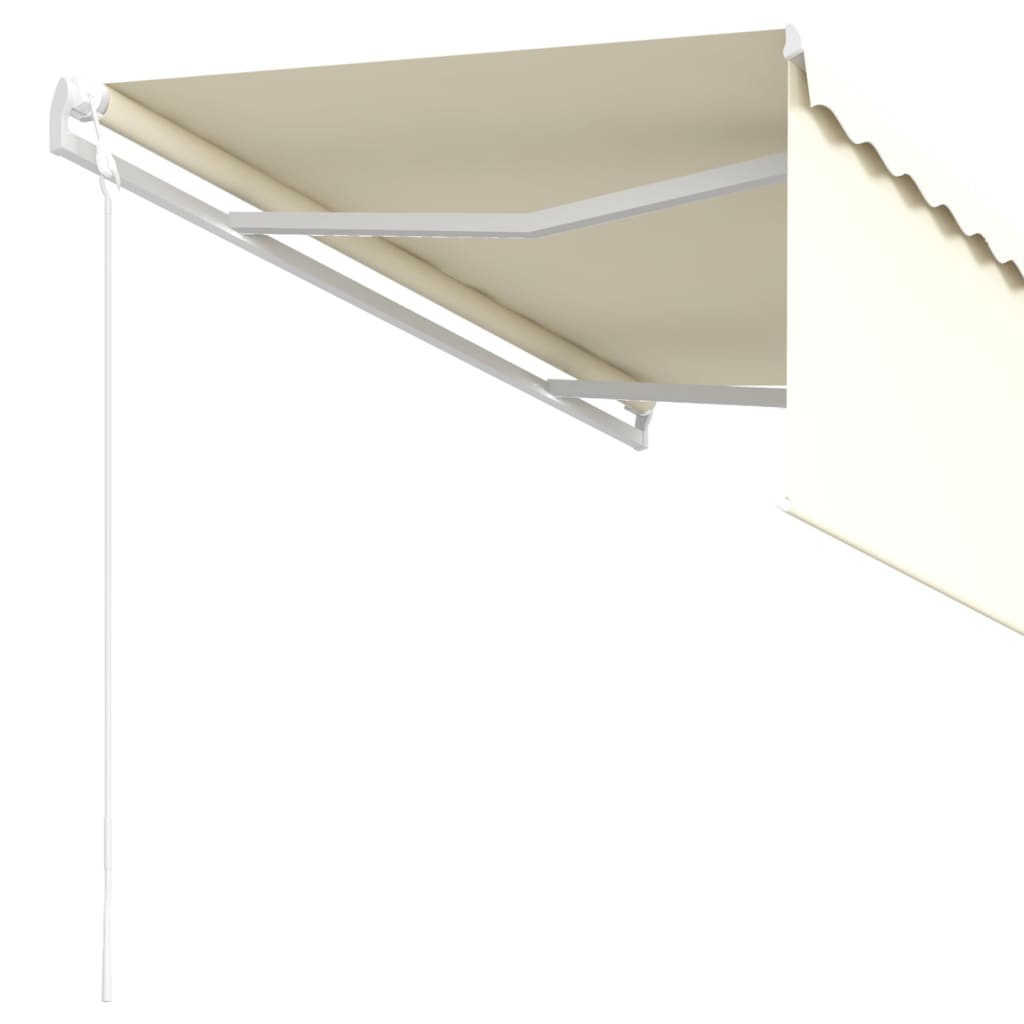 Tenda Sole Retrattile Automatica con Parasole 3,5x2,5 m Crema
