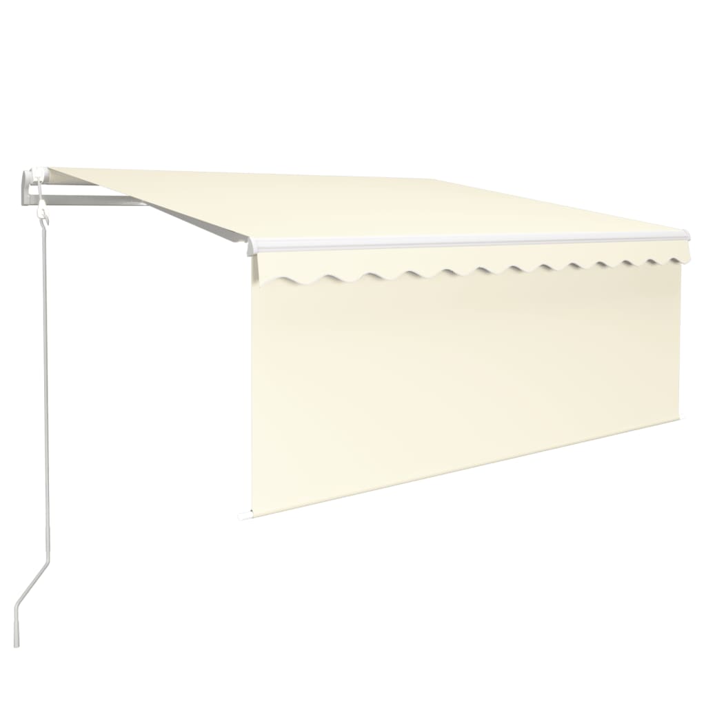 Tenda Automatica Parasole LED Sensore Vento 3,5x2,5cm Crema