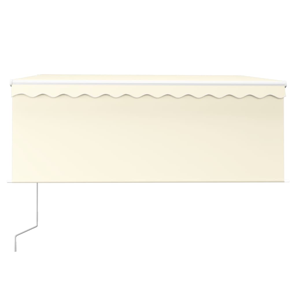 Tenda Automatica Parasole LED Sensore Vento 3,5x2,5cm Crema