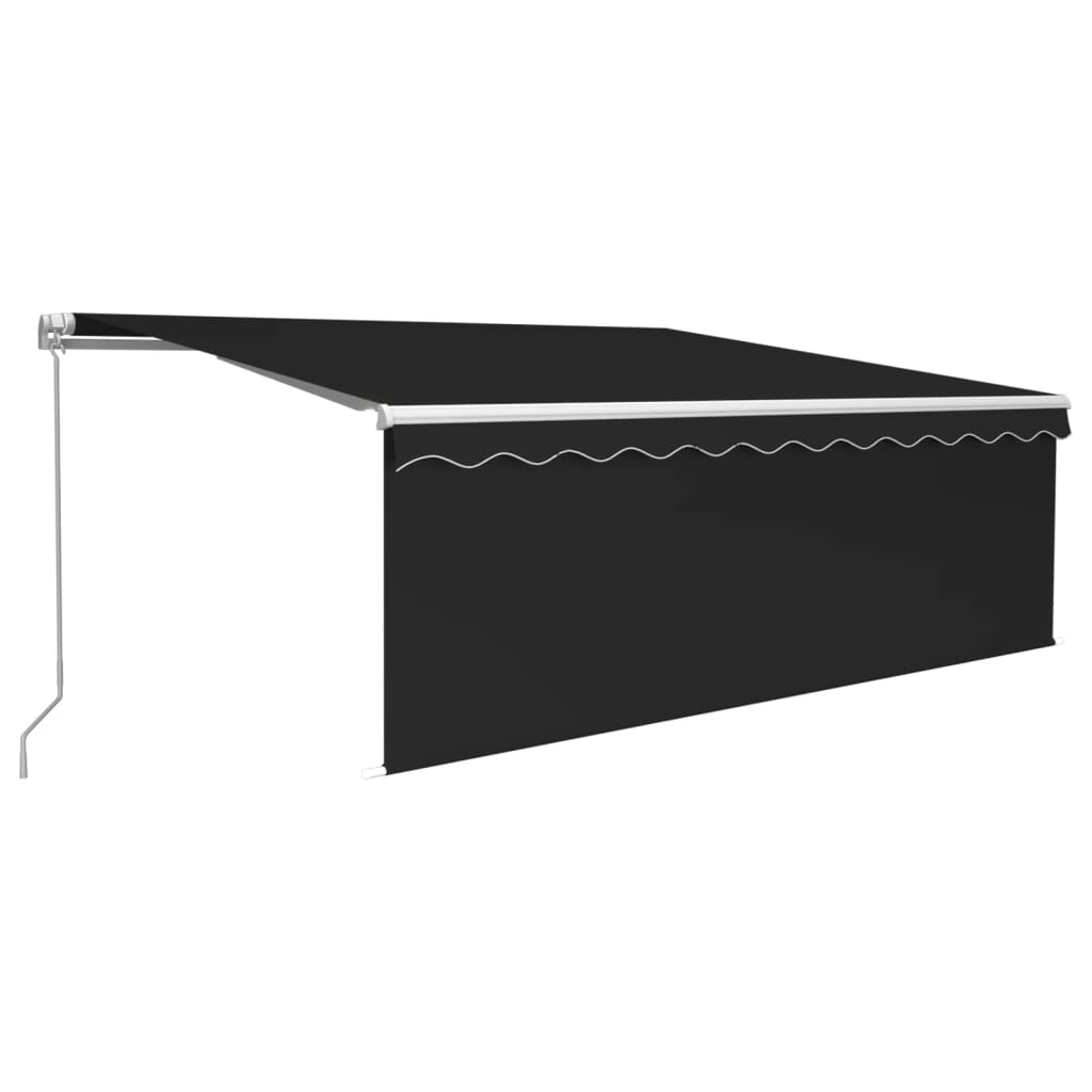 Tenda retrattile Antracite 4 × 3 m Poliestere