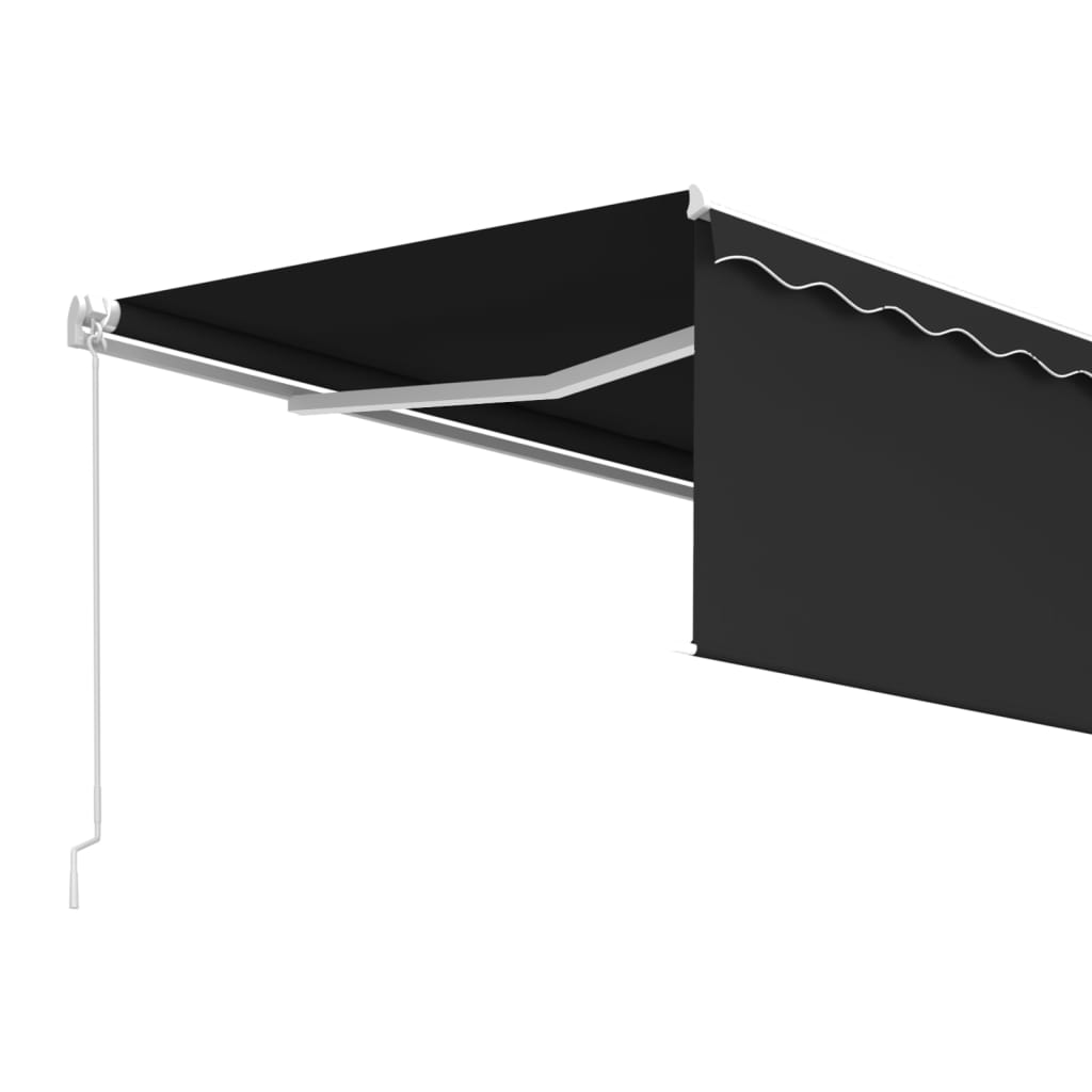 Tenda retrattile Antracite 4 × 3 m Poliestere