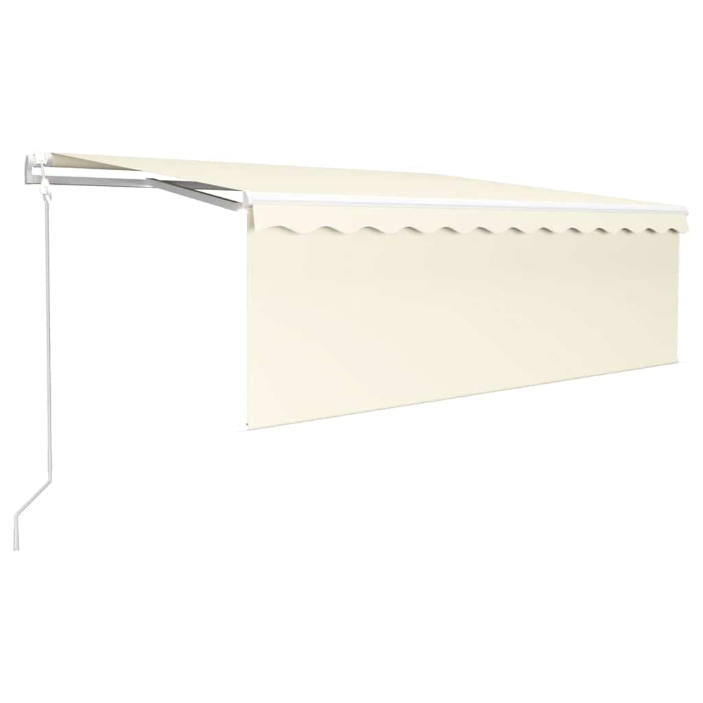 Tenda da Sole Retrattile Automatica con Parasole 4x3 m Crema
