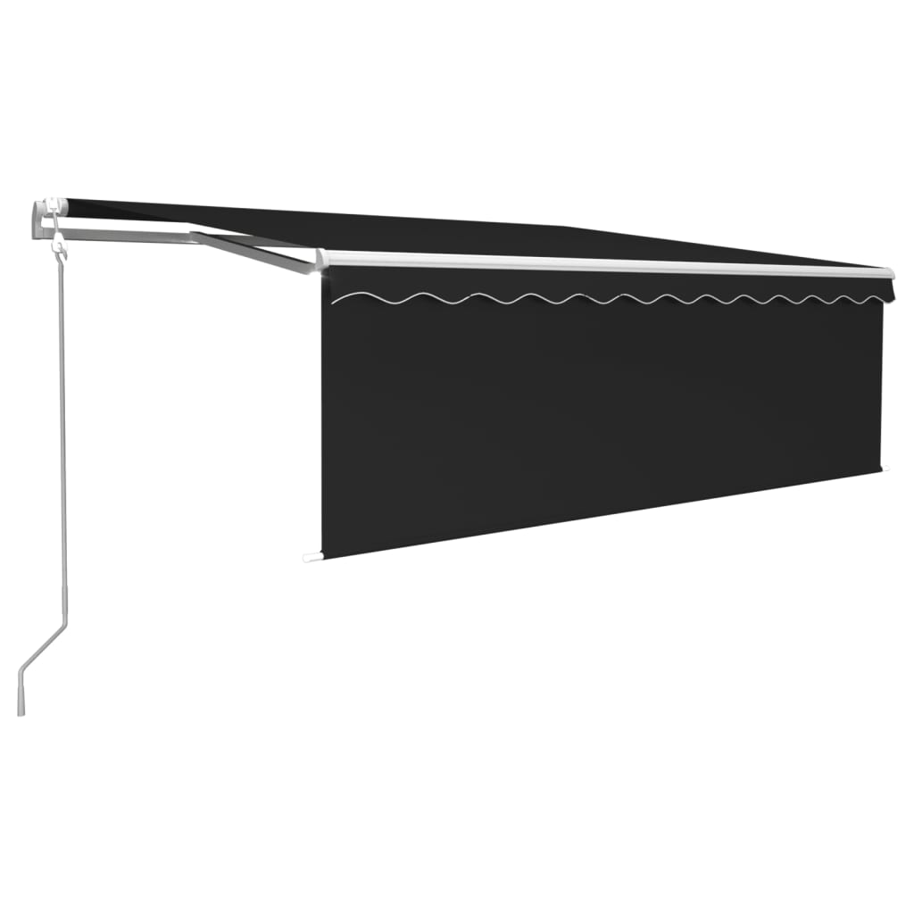 Tenda Automatica Parasole Sensore Vento e LED 4x3m Antracite