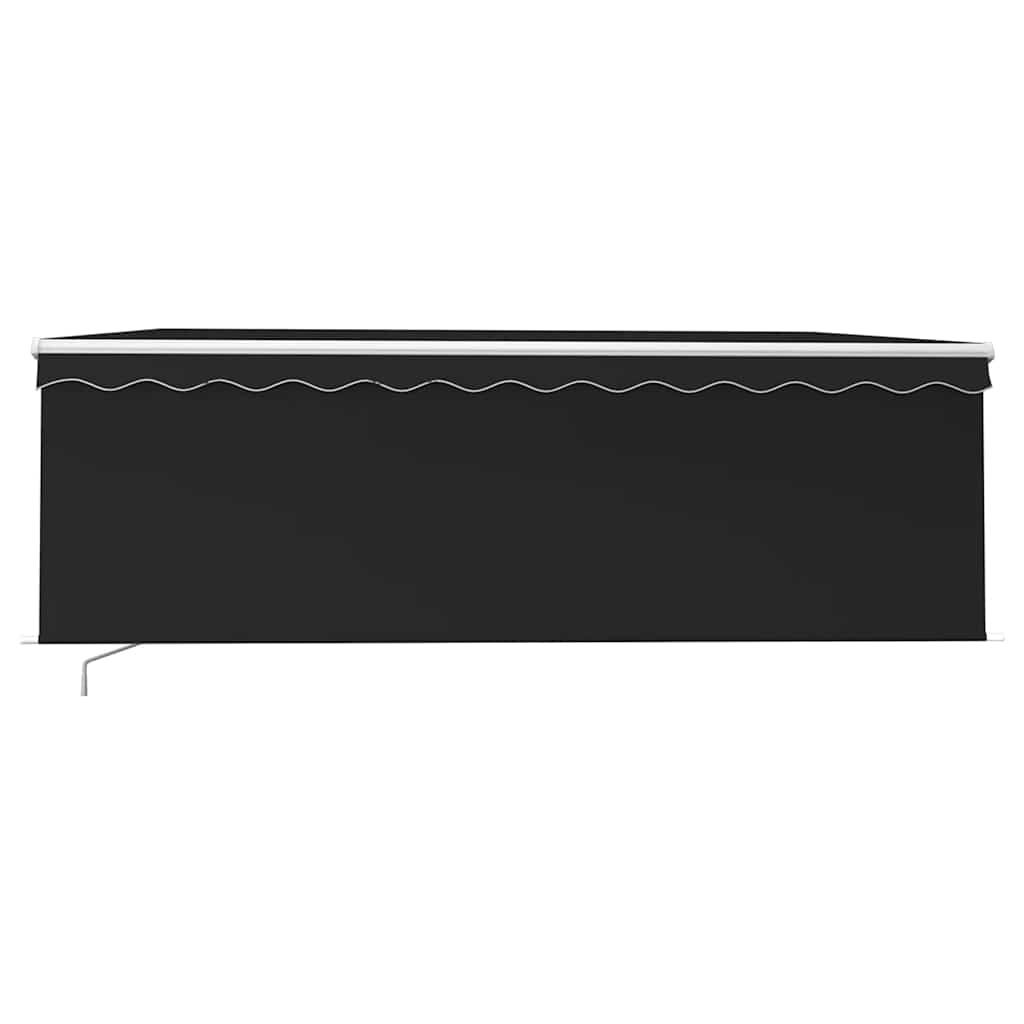 Tenda da Sole Retrattile Manuale con LED 4,5x3 m Antracite