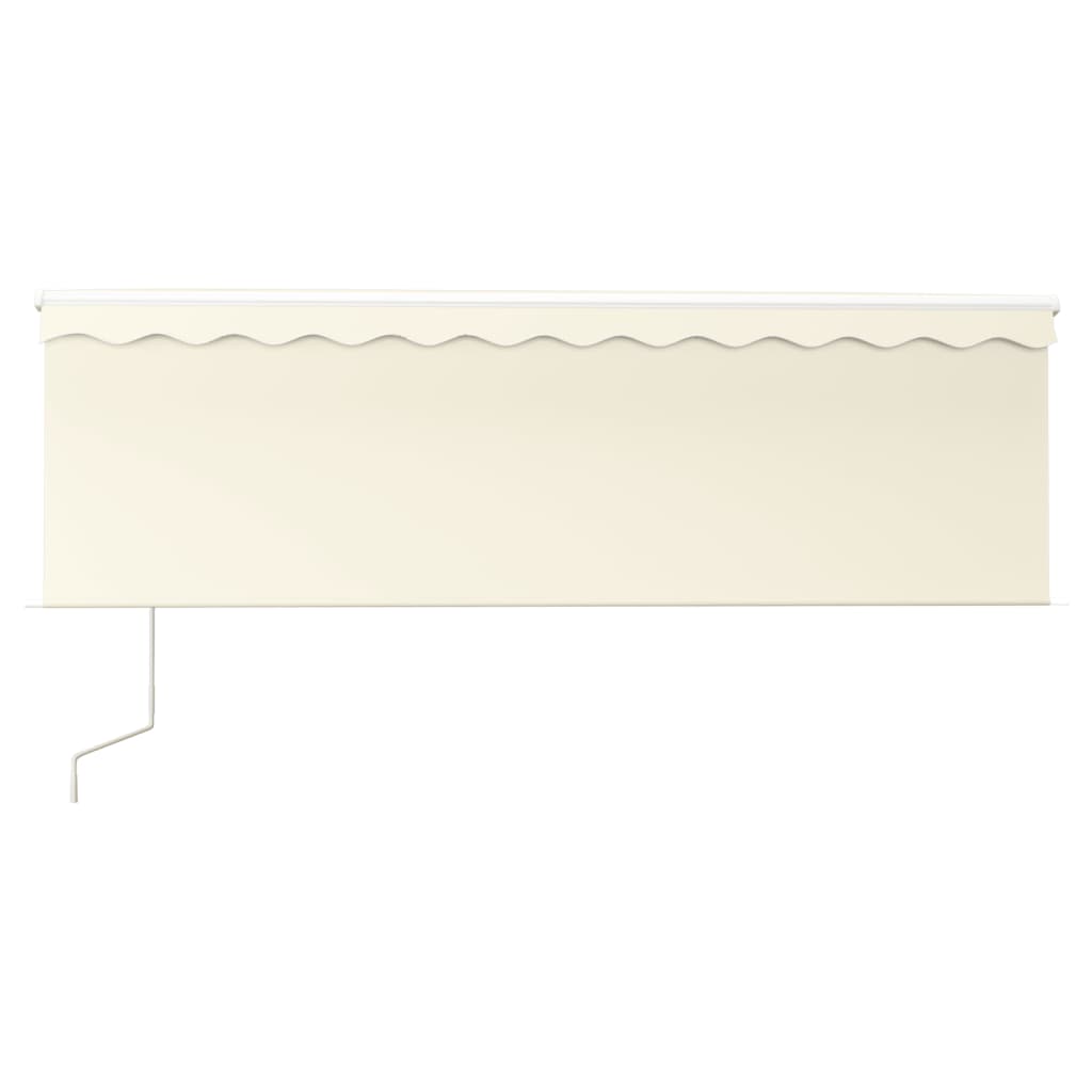 Tenda Automatica con Parasole Sensore Vento e LED 4,5x3 m Crema