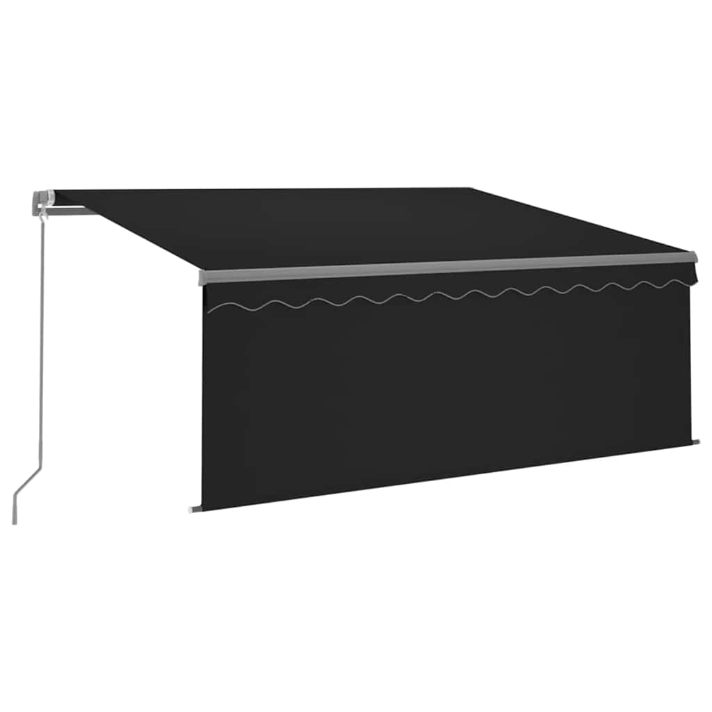 Tenda da Sole Retrattile Manuale con LED 3x2,5 m Antracite