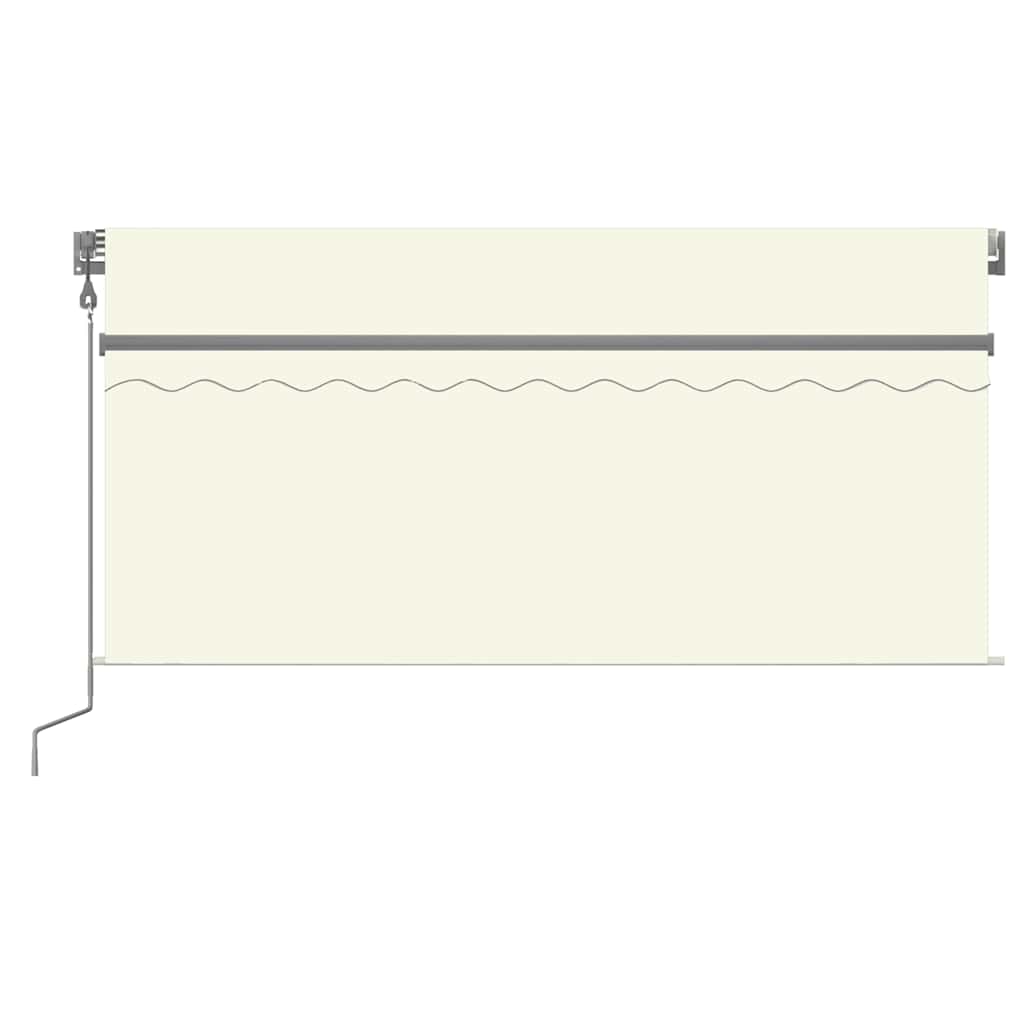 Tenda Automatica con Parasole LED e Sensore Vento 3x2,5m Crema