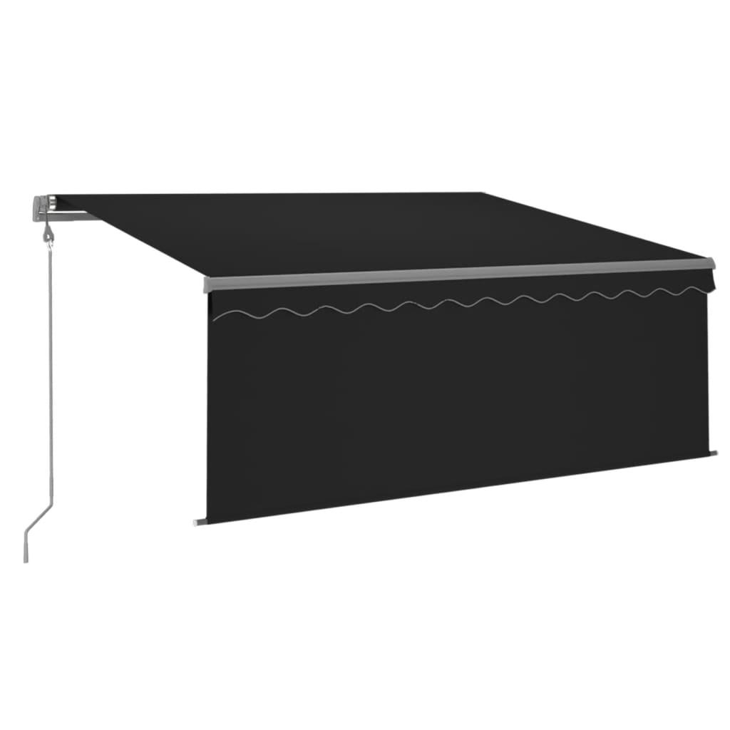 Tenda Automatica Parasole LED Sensore Vento 3x2,5m Antracite